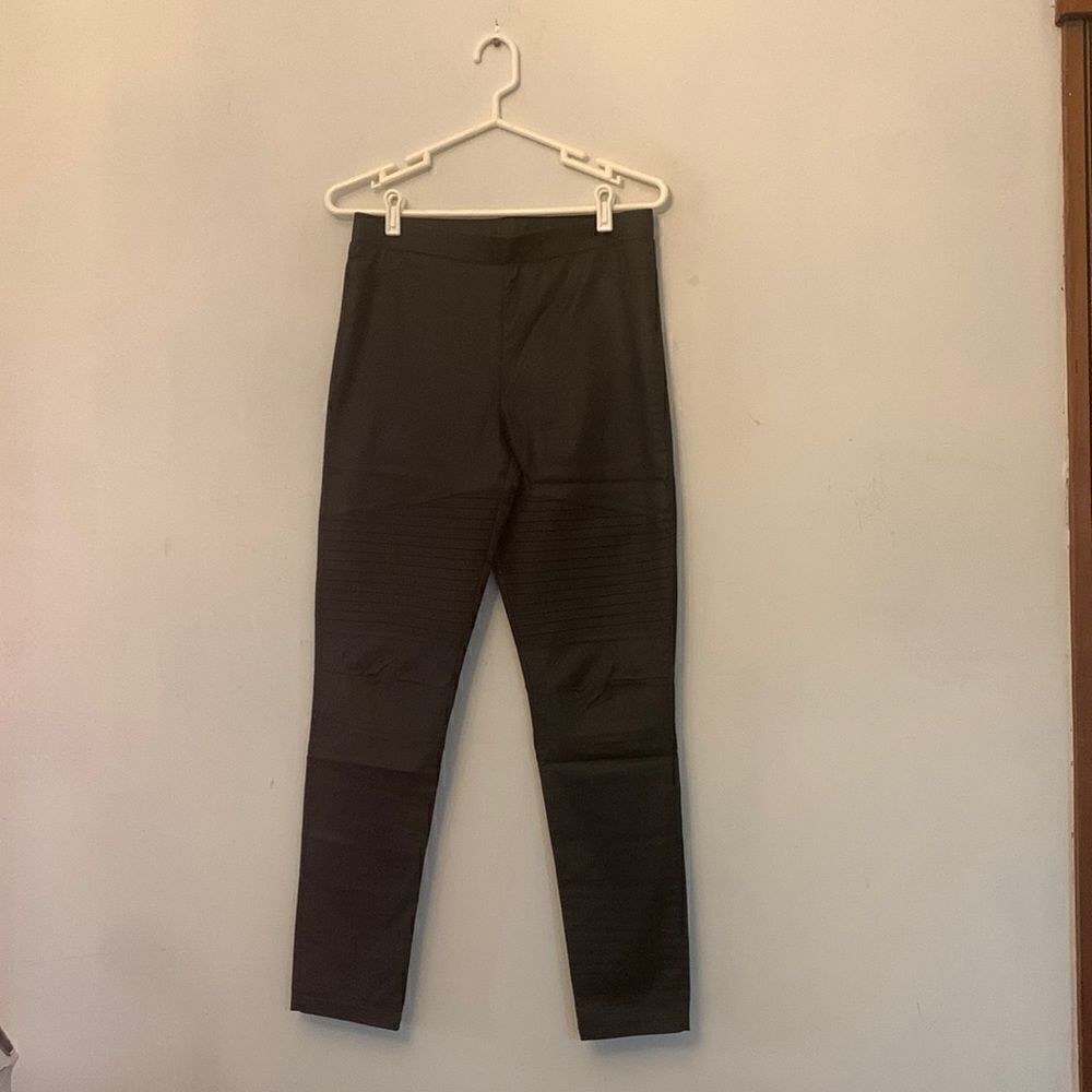 Ooberswank black faux leather leggings Size XL NWOT